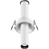 Licht-Erlebnisse LED Boden Einbauleuchte Aluminium 3000 K warmweißes Licht 460 lm Ø 3 cm Weiß rund