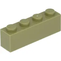 LEGO 250 Stück 3010 Stein Brick 1x4 Part Basic Steine 250 Olivgrün