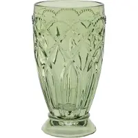Chic Antique Glas SAINT-EMILION Grün mit Muster 350 ml Trinkglas