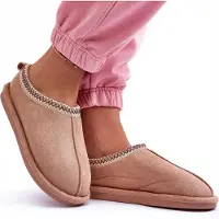 Permani Emu Hausschuhe Winter Damen Latchen Pantoletten Warm Schlappen Slipper Farbe: Braun Gr. 36