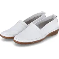 Beliana Damen Slipper Mokassins CINDY 04 Weiß GlattlederGröße:37