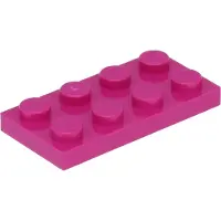 LEGO 50 Stück 3020 Platten Plates 2x4 Part Basic 50 Magenta
