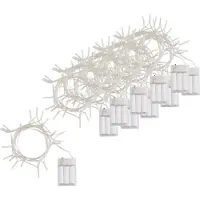 VBS XXL LED Lichterketten 20 LEDs 10er Set 2.8m Länge 15cm Abstand 20cm Schalter