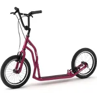Yedoo TTretroller Steel S1616 Dogscooter Scooter Roller Cityscooter weinrot