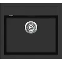 Gurari SQQ100 - 601 W, (1 St), Einbau Granitspüle Schwarz metallic