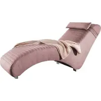 Mirjan 24 Sessel Marlie, Relaxliege mit Kissen, Sitzmöbel, Holzkonstruktion mit Wellenfeder (Farbe: Lisbon Salmon 19)
