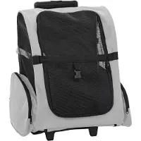 vidaXL Desgin Trolley für Haustiere 3-in-1 Grau 48x32x57 cm cm Oxford-Gewebe - Fahrradanhänger 42007373