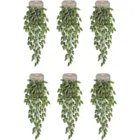 Emerald 6er Set künstlicher Hopfen zum hängen L. 70cm grün Kunstblumen Girlande