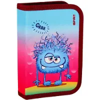 Spirit Schüler-Etui DIZZY MONSTER - 28 teilig 1-Zipper Mäppchen