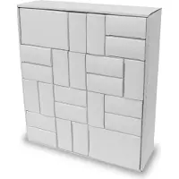 Itenga Adventskalender zum Füllen Quader Mix (weiß)