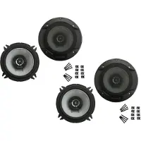 DSX Kenwood Boxen für BMW E30 3er Limousine Baujahr 1982 - 1994 vorne und Heckablage 520 Watt