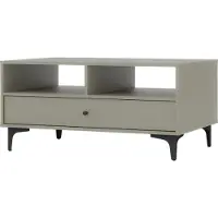 Masseno Couchtisch TORINO 100,2 cm Kaffetisch für Wohnzimmer Sofatisch Wohnzimmertisch Hellgrün