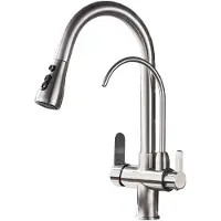 OEM Berührungssensor Küchenarmatur, Ausziehbares Design, Doppelgriff-Komfort, Kein Sensor Gebürstet