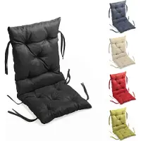 Sunnypillow Bankauflage Stuhlkissen Bankkissen 40 x 40 x 40 cm Sitzkissen und Rückenkissen für Hollywoodschaukel Polsterauflage Auflage - Schwarz
