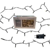 Coen Bakker LED Lichterkette außen schwarz 7,95m 160 LED Dimmer Timer warmweiß