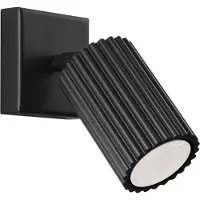 Licht-Erlebnisse Wandleuchte Aluminium GU10 verstellbar Schwarz Modern Wandlampe