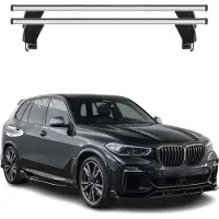 Menabo Dachträger Grundtäger für BMW X5 G05 2019-2025 50kg Aluminium Silber 2tlg