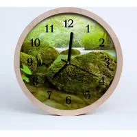 Tulup Holzuhr 30fi cm wanduhr - Natur