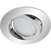 Briloner LED Einbauspot dimmbar per Schalter schwenkbar Chrom – 230V, 30 mm flach