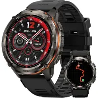Kospet Tank 3 Ultra 2 Smartwatch Herren, 1,43" AMOLED, GPS, 60+ Tage Akku, Wasserdicht, Bluetooth-Anrufe,KI-Sprachassistent,Herzfrequenz,Schrittzähler