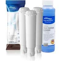 Aqualogis Kaffeemaschinen-Set - 3x Filter AL-TES46 für Krups, Nivona, Melitta + Entfettungsflüssigkeit 250 ml - Wasserfilter