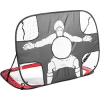 Lixada PolyMath Football Goal Fussballtor, Pop Up Portable Spielzeug Goal Frame Outdoor Folding Training Shooting Target Net Football Goal