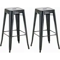 CLP 2er Set Barhocker Joshua schwarz
