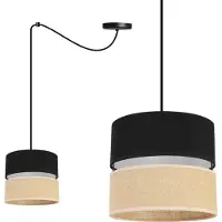 Light11 HOME Deckenhängelampe, Lampenschirm 20 Cm, Schwarze Spinne