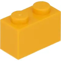 LEGO 100 Stück 3004 Stein Brick 1x2 Part Basic Steine 100 Helles Hellorange
