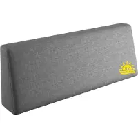 Sunnypillow Palettenkissen mit abnehmbarem Bezug UV - beständig Rückenkissen 120x40x20/10cm Grau