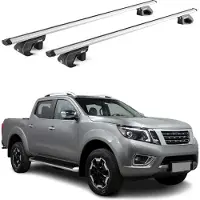 Aurilis Dachträger Grundtäger für Nissan Navara D23 2015-2021 4 tür 90kg Alu Grau 2x ABE