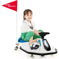 Goplus 24V Elektro Gokart mit 200W bürstenlosem Motor, Radio & Musik, Sanfter Start, Elektroauto 9–15 km/h ab 3 Jahren