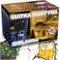 Kaufland Led Gitter 2.5X2.5 M Vorhang Weihnachtsbaum Lichter Mehrfarbig 196 Leds 8 Modi