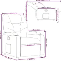 vidaXL Relaxsessel Creme Kunstleder