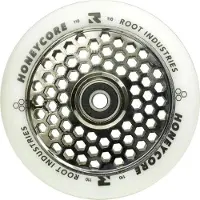 Sonstiges Root Industries Honeycore Stunt-Scooter Rolle 110mm Chrom/PU Weiß