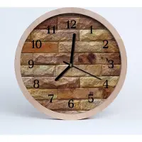 Tulup Holzuhr 30fi cm wanduhr - Ziegel Architektur