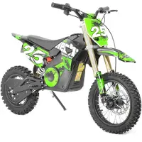 HECHT 59100 Pocketbike Elektro | Grün | 15km Reichweite | bis 28 km/h | 1000W | 36V 12Ah Akku
