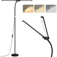Lapalife LED Stehlampe Dimmbare 3 Farbtemperaturen Stehleuchte Verstellbar Schwanenhals Augenschutz Leselampe für Wohnzimmer, Schlafzimmer, Büro