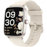 Fitpolo Smartwatch mit Telefonfunktion 1.85 Inch Display Fitness Tracking für Android iOS