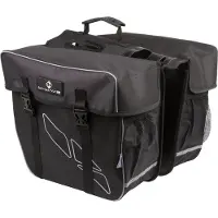 M-Wave Amsterdam Double Gepäckträgertasche 2-fach Schwarz-Grau 30 L