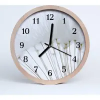 Tulup Holzuhr 20fi cm wanduhr - Löwenzahn-Blumen