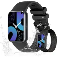 Valdus Herren Smartwatch – IP68/1ATM Wasserdicht, Telefonfunktion, Fitness-Tracker mit SpO₂, Stressanalyse & über 120 Sportmodi – Schwarz