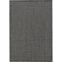HomebyHome In & Outdoor Teppich Terrasse Balkon Küchenteppich Wetterfest Sisal Optik Flachgewebe Einfarbig mit Struktur, Grösse: 80x250 cm