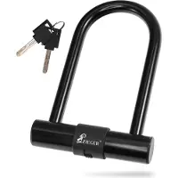 Ibex ZIEGER Fahrradschloss U 140 - Kompaktes Bügelschloss mit 12 mm Stahlbügel