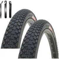 Maxxi4you 2 x Kenda K-Rad K-905 20" BMX Fahrradreifen in Schwarz 58-406 (20 x 2.35) inkl. Reifenheber