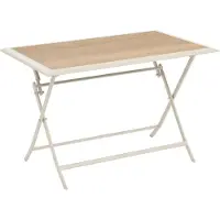 Hespéride Gartentisch 4-sitzer azua klappbar beige 110x71cm -