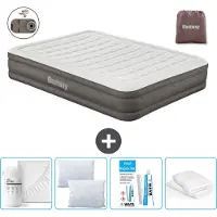 Bestway Luftmatratze - 2-Personen - 152 x 203 x 36 cm - Braun - Inklusive Zubehör