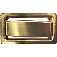 SYSTEMCERAM KeraDomo Überlauf eckig in MATTGOLD / Ersatzteil /