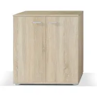 Masseno Kommode MICHELE 71 cm Sideboard mit 2 Türen für Wohnzimmer Schlafzimmer Modern 71x35x75 cm Sonoma Eiche / Sonoma Eiche