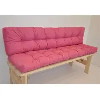 Rattani Premium Kissen / Polster für Gartenbank / Bankkissen 150 cm Color rosa antico (alt rosa)